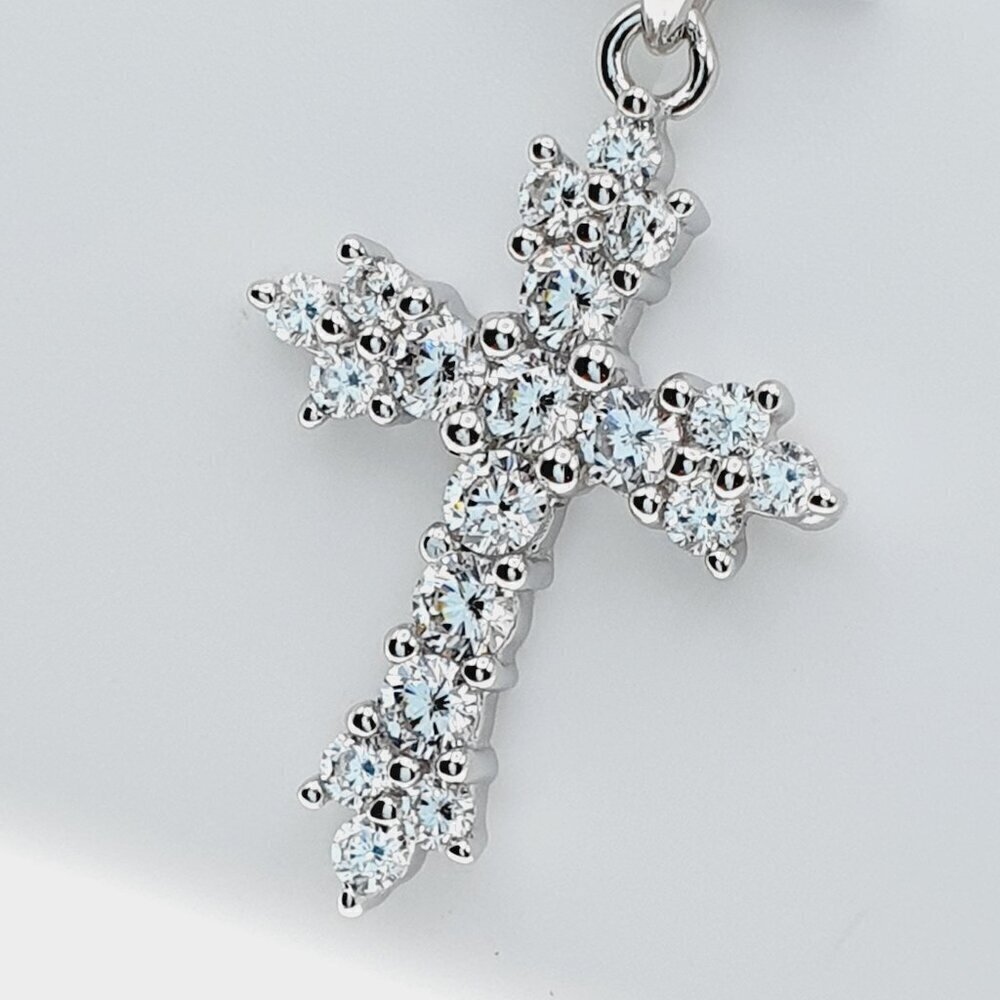 925 Sterling Silver Cubic Zircon Pendant for Women/Girls, US925P1103